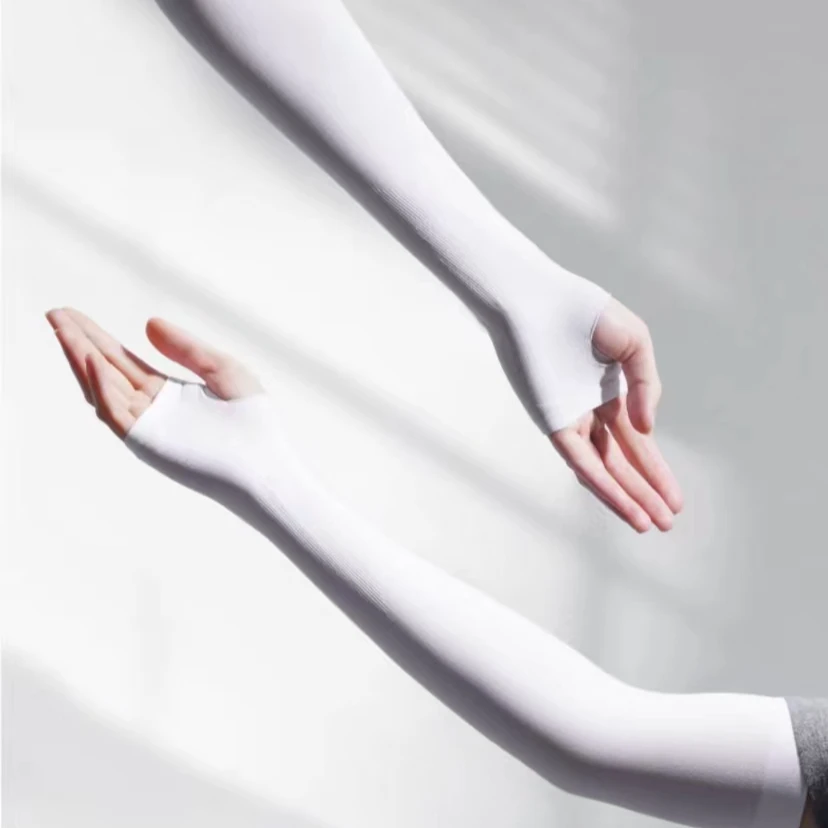 夏季防晒冰丝袖套（颜色随机发）