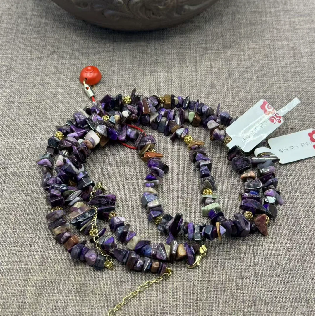 天然辰砂【大千甄选】南非舒俱来碎石项链辰砂配饰/多样性发一