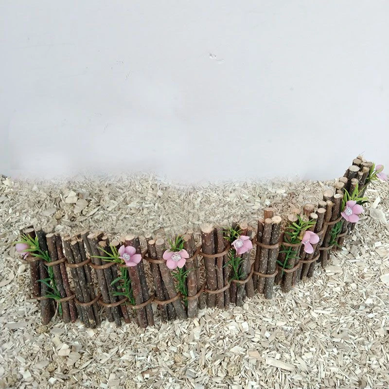 y芦丁鸡苹果枝围栏绿植造景装饰仓鼠金丝熊芦丁鸡等宠物造景摆设