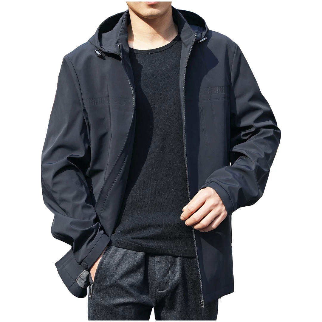春秋男士休闲立领男外套防风防水户外春季薄款商务秋冬秋季