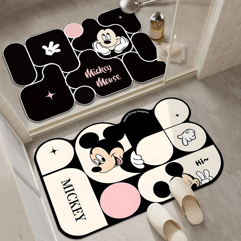 【爆款米奇】卫生间门口吸水防滑垫脚垫卡通门垫40*60cm到手两件