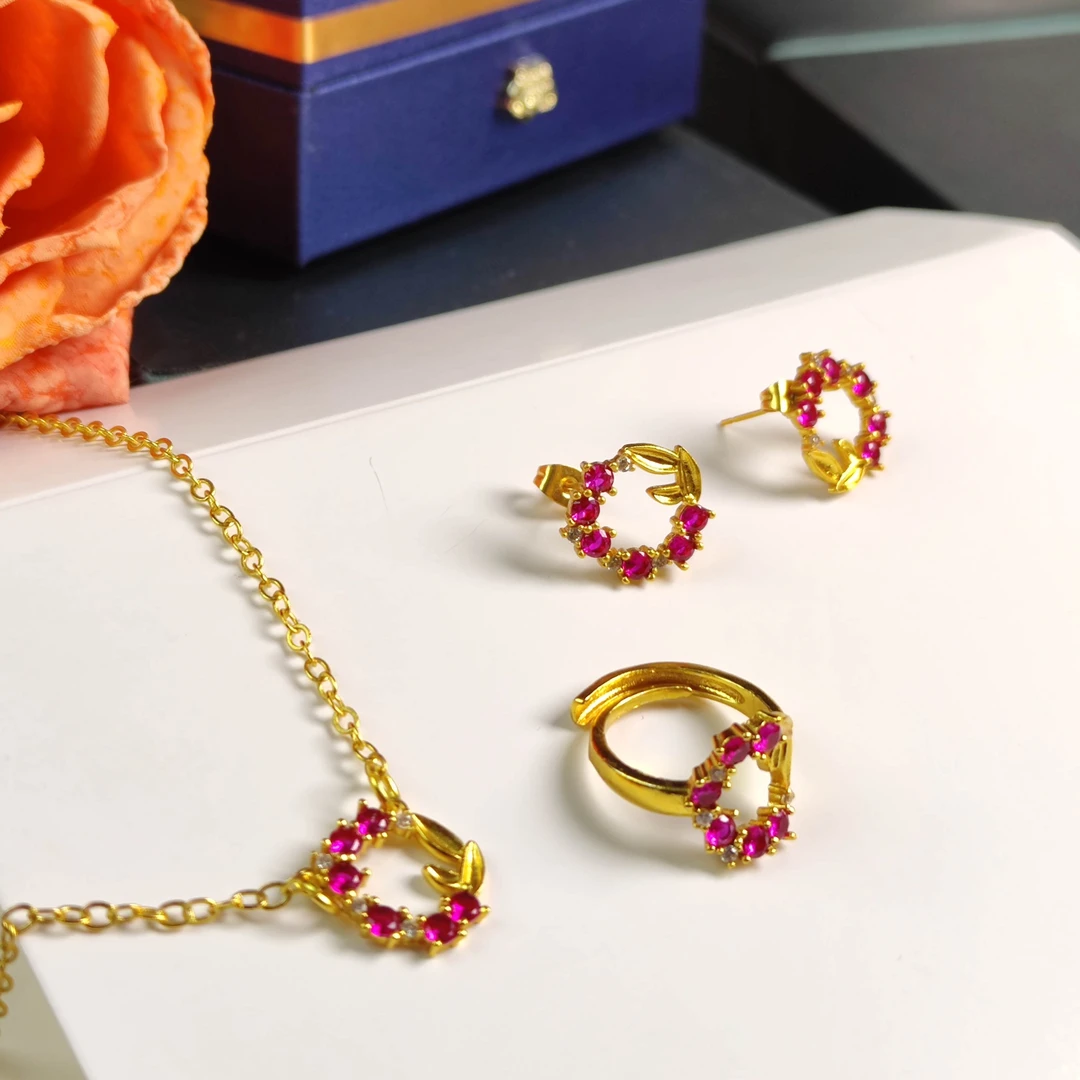 铜合金项链 项链时尚饰品首饰نىپال气质轻奢百搭简约彩色精致