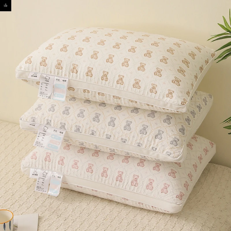 欧施黛深睡枕护颈椎助睡眠安心枕头枕芯家用单人学生宿舍枕头枕套