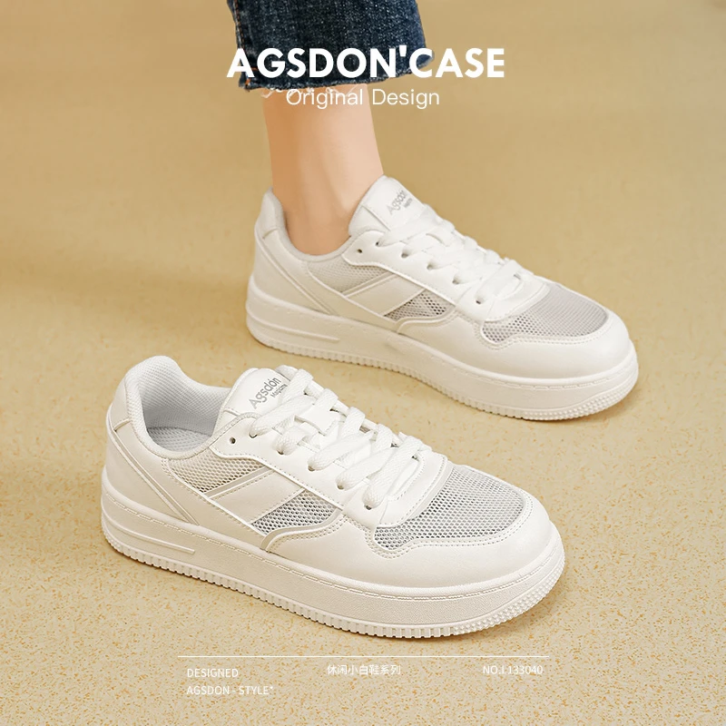 L133040厚底小白鞋女新款夏季网面板鞋运动薄款配裙子
