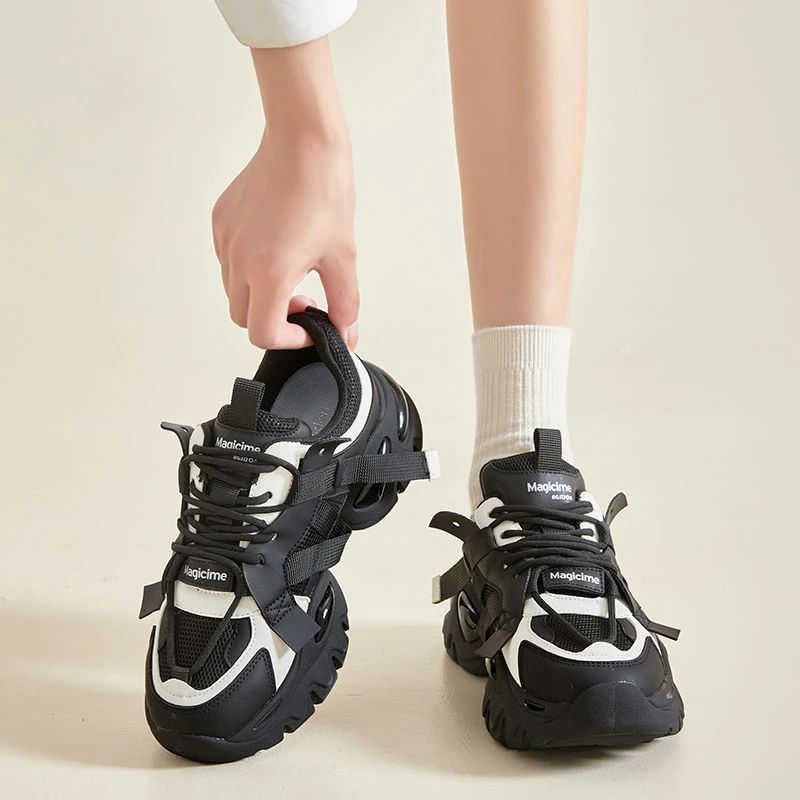 233359老爹鞋女2024新款秋冬鞋子ins百搭小个子厚底增高运动鞋