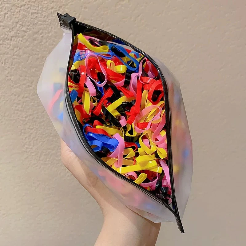 儿童发饰不伤发橡皮筋发圈女童弹性好加粗皮筋一次性宝宝扎头发饰