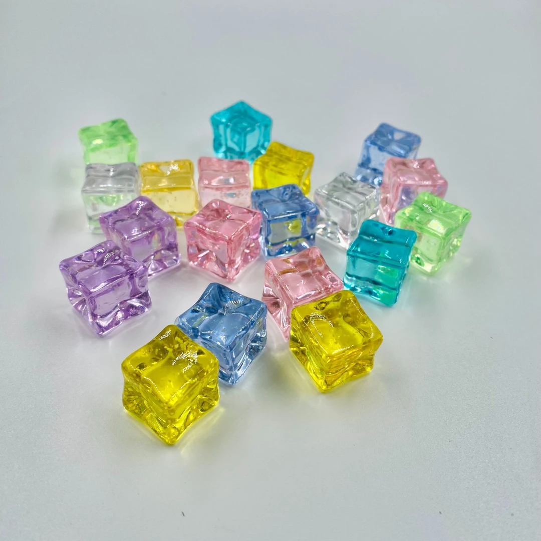 【直播拆】夜光星空细闪冰块DIY手工摆件