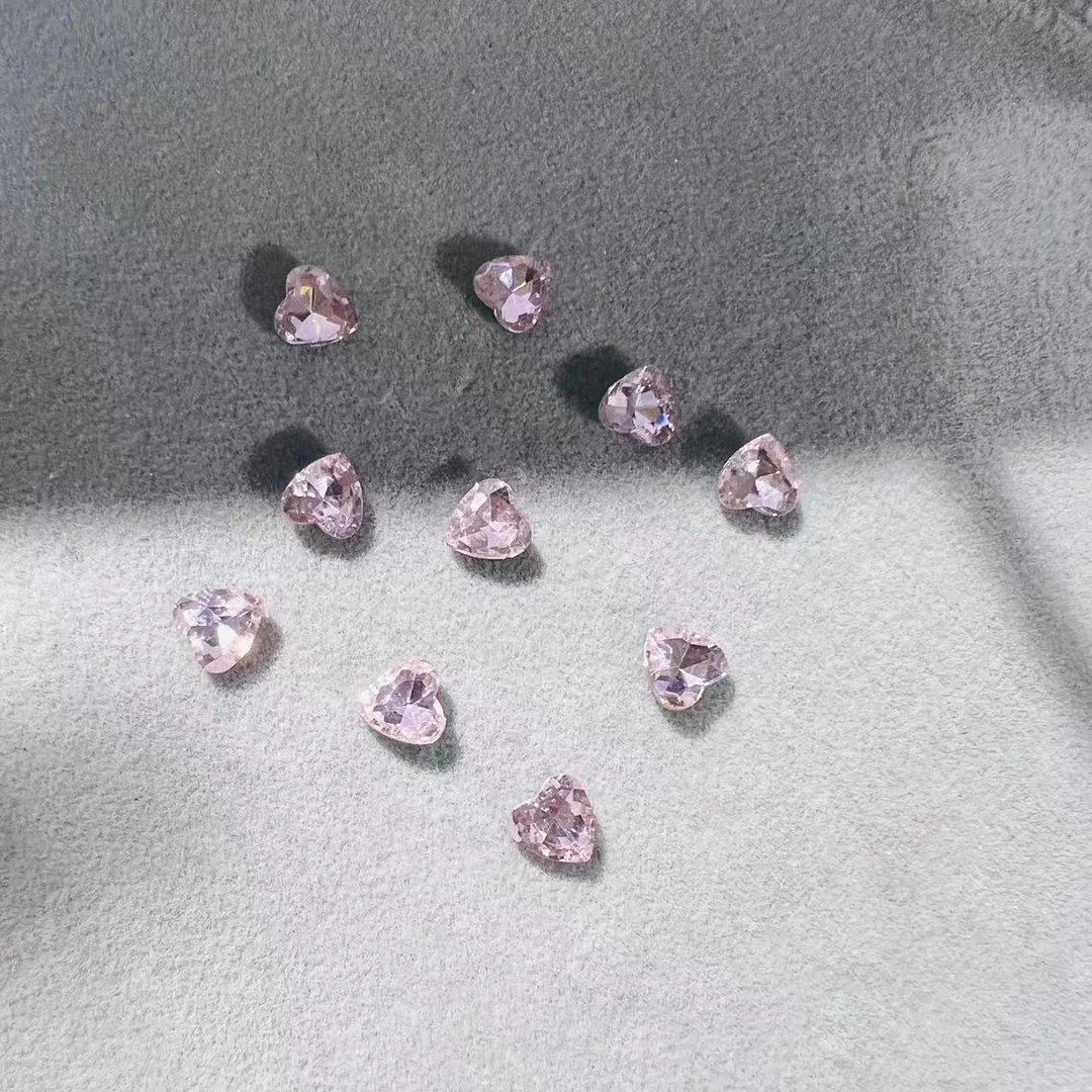 【精品K9】6*6小正心 美甲异形钻 水晶玻璃经典百搭镀底超闪尖底