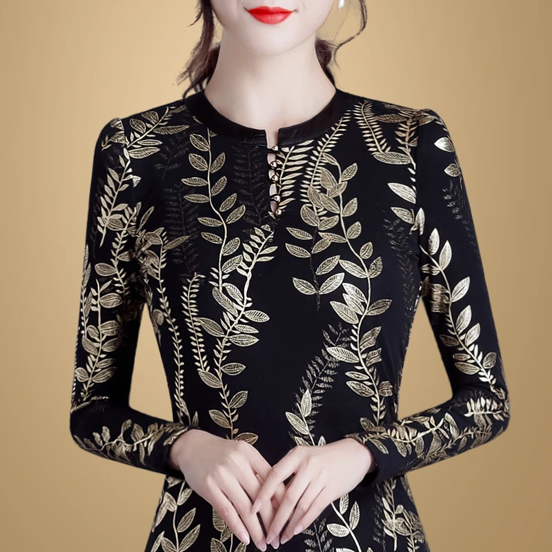 4145秋冬女上衣加绒【剩M、L、XL、2X】