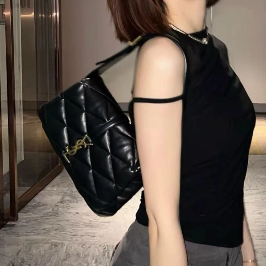 95新 YSL/圣罗兰 坤球奢选 圣罗兰Le57金拼银标单肩包