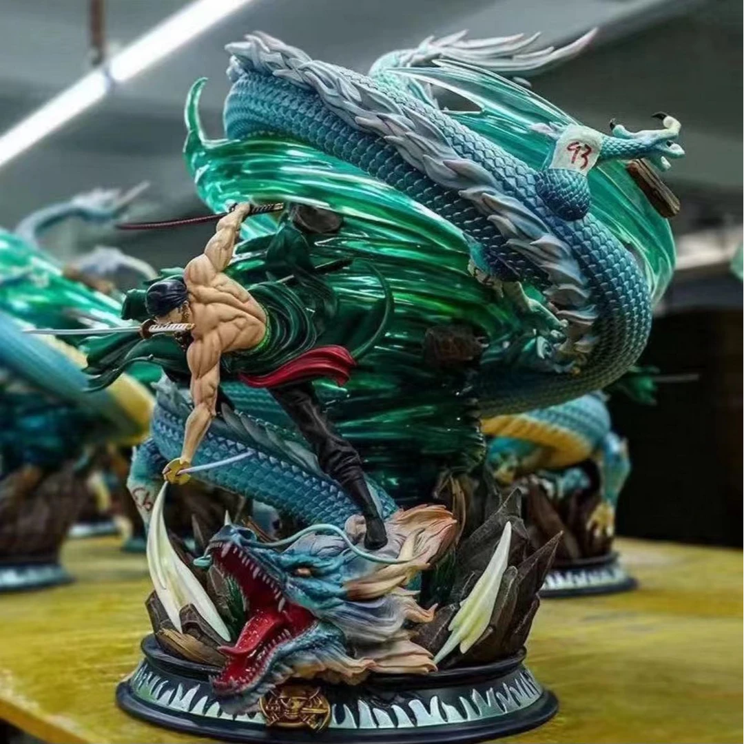 海贼王 gk 龙卷风索隆三刀流手办摆件动漫