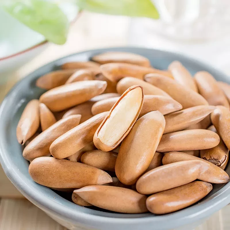 2024年新货巴西松子新鲜大罐装手剥松子原味坚果办公室零食干果