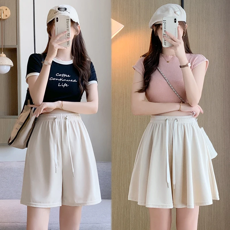 孕妇短裤夏季外穿薄款宽松西装孕期裙裤大码小个子阔腿裤子夏装