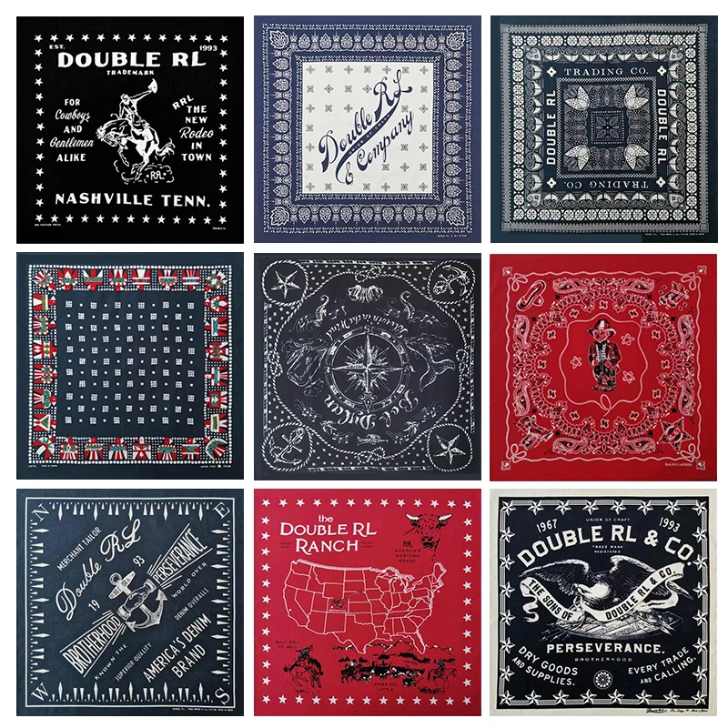 阿美咔叽美式复古棉男女hiphop街舞嘻哈户外骑行摩托方巾头巾面巾