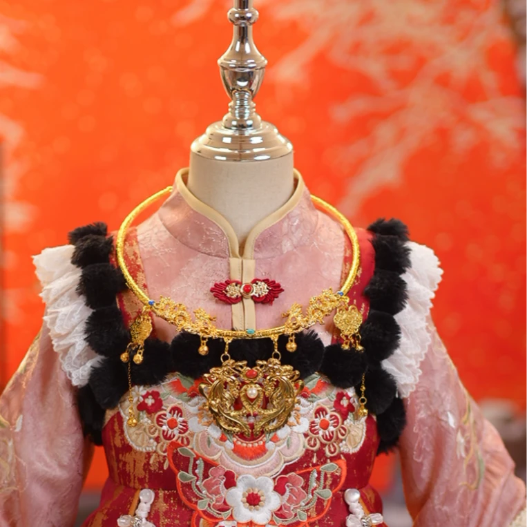 【平安锁】项圈龙凤国风流苏项链百搭时尚搭配饰品手工古风汉服搭配