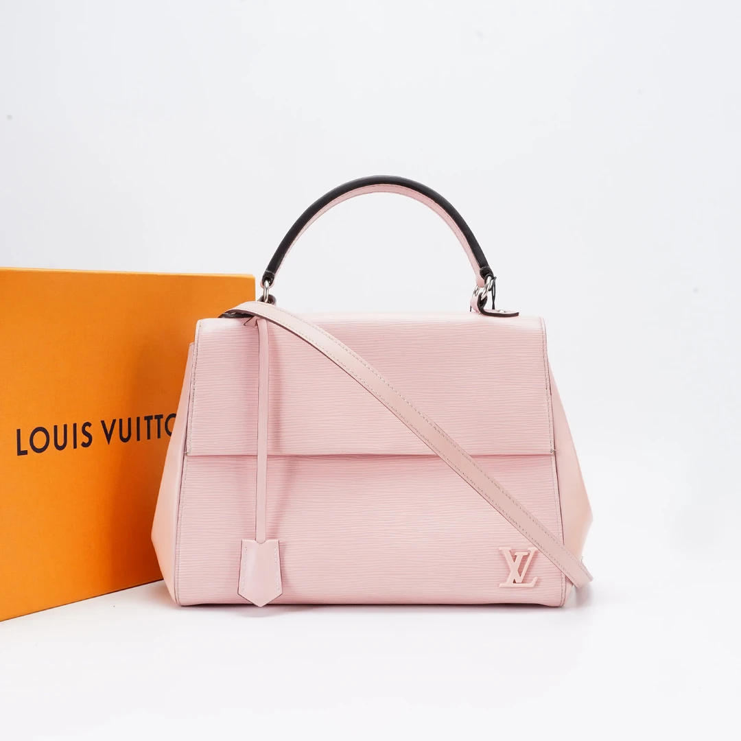 95新 LouisVuitton/路易威登 【桔夕白菜】cluny中号水波纹