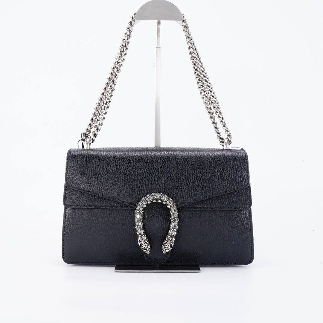 95新 GUCCI/古驰 【桔夕静文】酒神中号钻扣款包/BG22002148