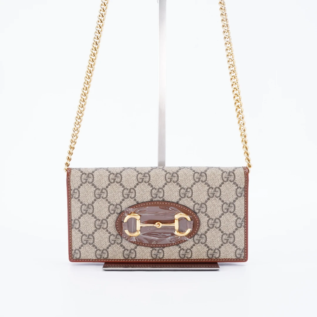 95新 GUCCI/古驰 【桔夕静文】1955woc包棕色/BG22007111