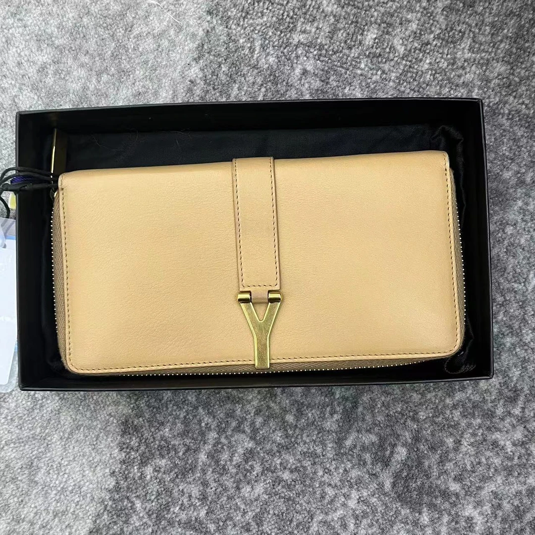 95新 YSL/圣罗兰 【桔夕牛姐】Y扣 拉链钱包长款/BGD902210002
