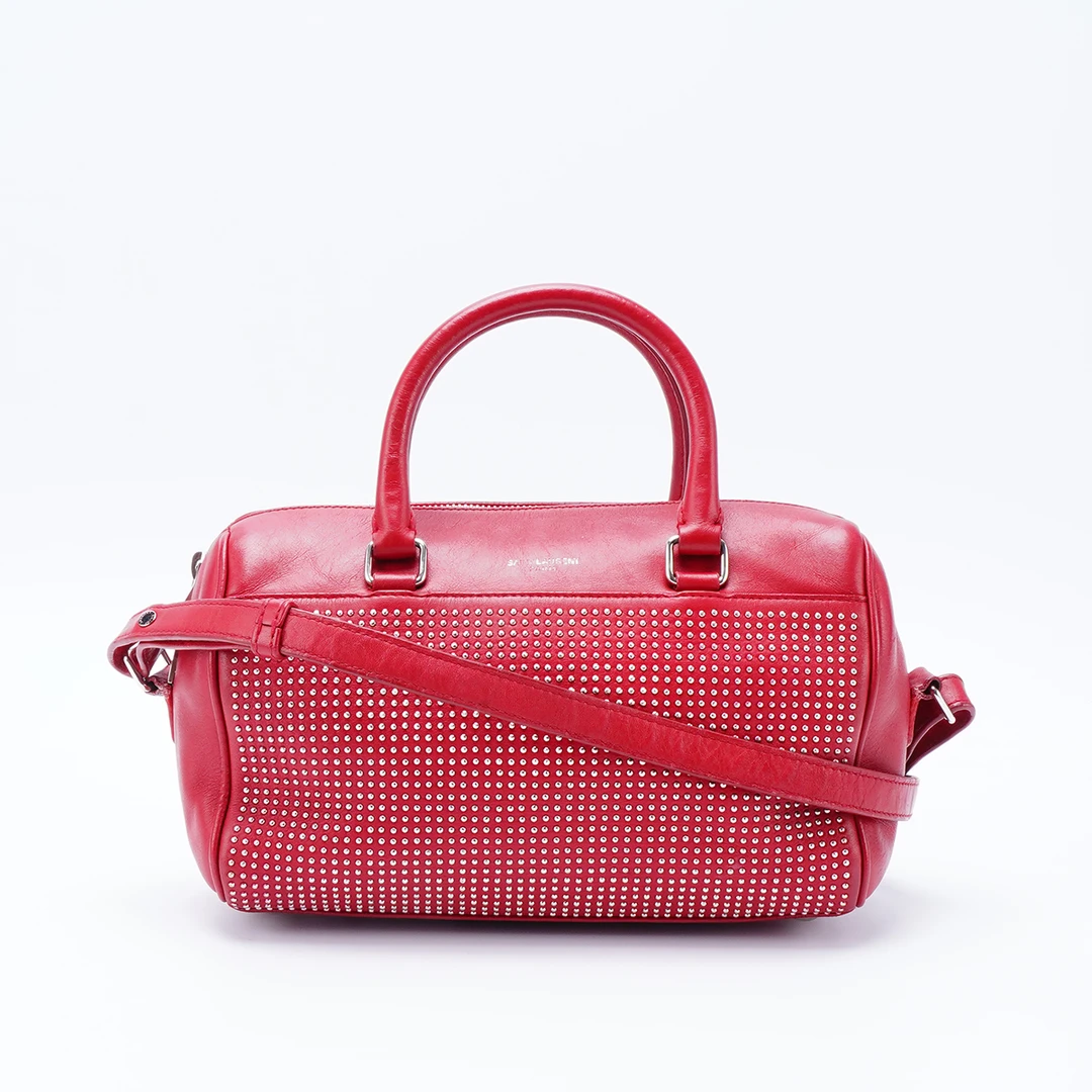 95新 YSL/圣罗兰 【桔夕白菜】波士顿小号铆钉款/BG23000315