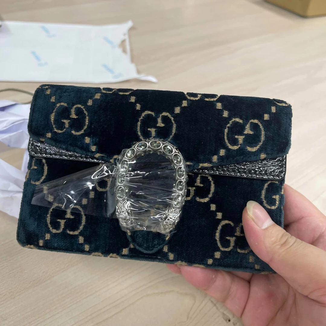 95新 GUCCI/古驰 【桔夕李漂亮】B19 古驰酒神mini丝绒款