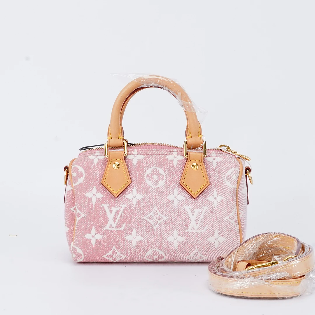 95新 LouisVuitton/路易威登 【静文vic】speedynano丹宁款包