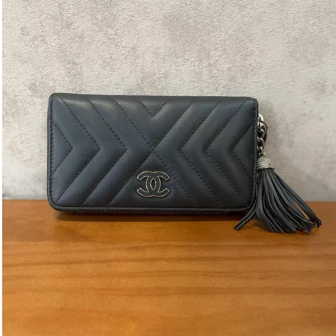 95新 Chanel/香奈儿 【桔夕静文】流苏零钱包/TS020925