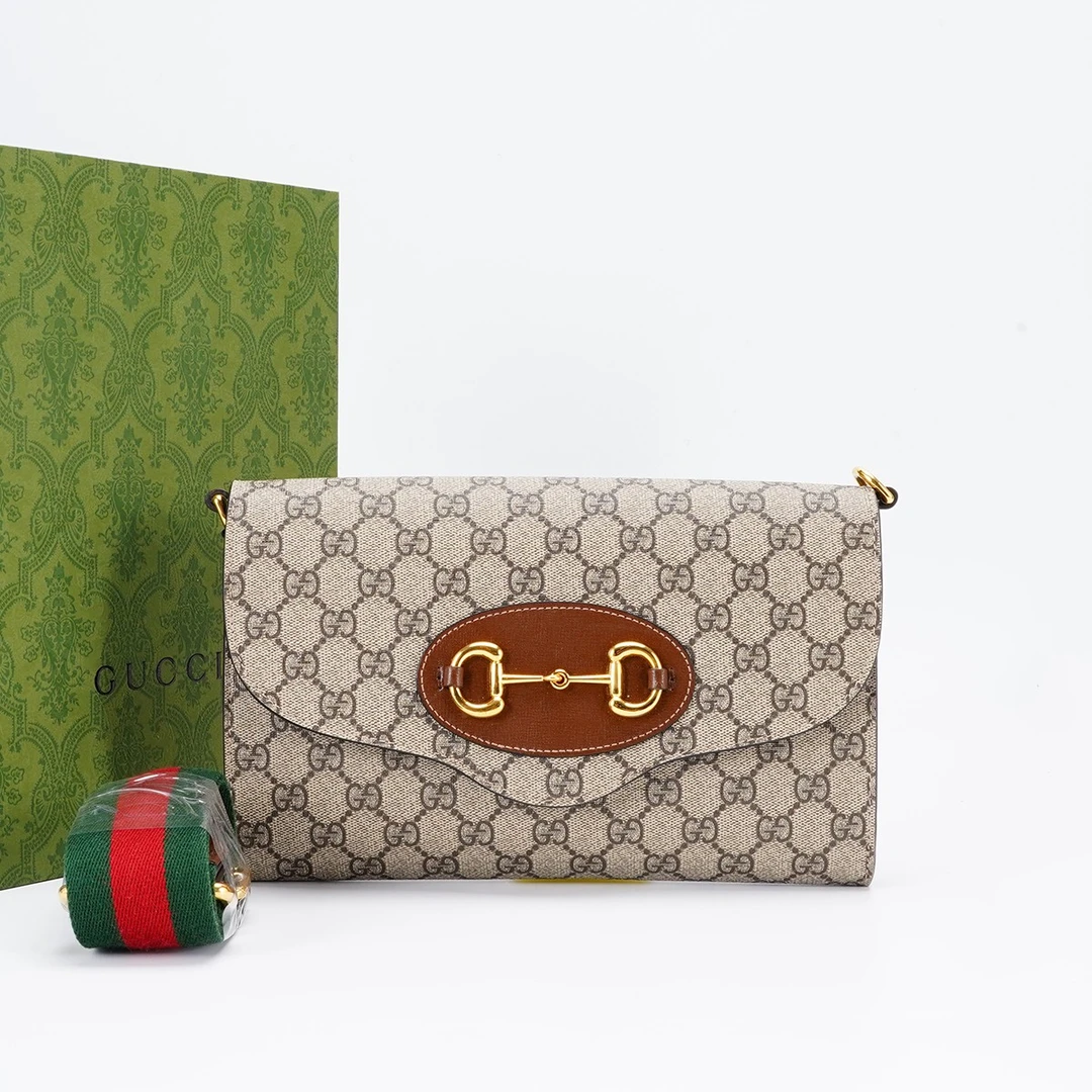99新 GUCCI/古驰 【桔夕白菜】 1955马衔扣小号包/BG22013426