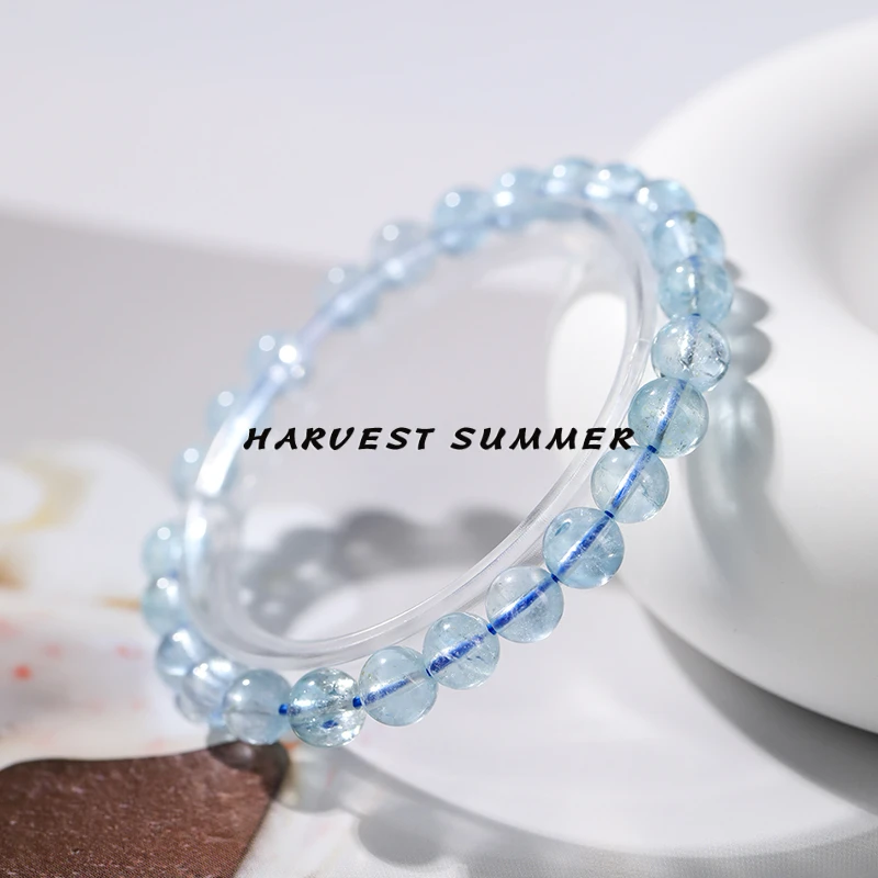 硕夏天然托帕石手串7-8mm多样性发其一SX50