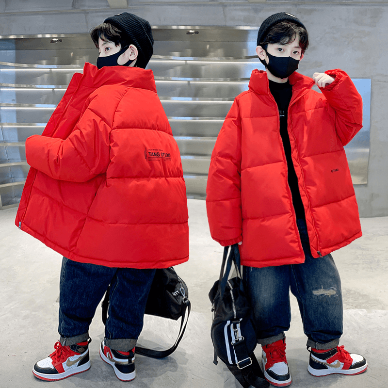 年服男童本领年棉服外套2023新款加厚儿童面包服宽松男孩夹棉保暖