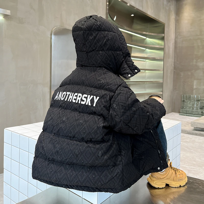 男童羽绒服冬装潮牌2023新款中大儿童冬季加厚正品白鸭绒外套洋气