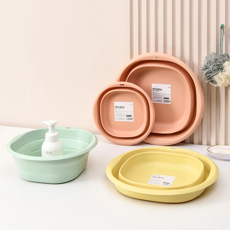 艾尚拉折叠盆宿舍旅行压缩可折叠便携式外出可爱美容院水盆加厚