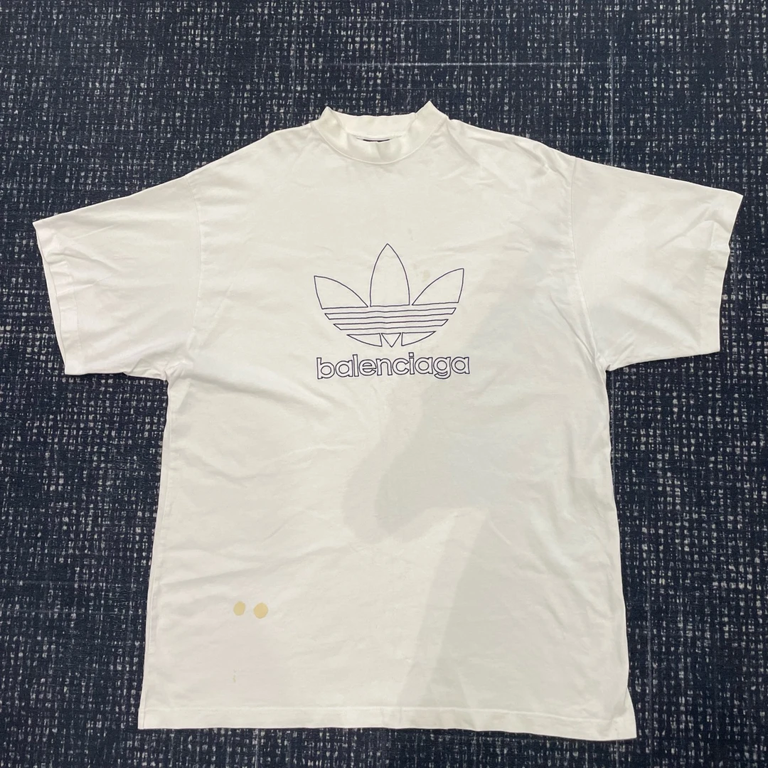 balenciaga 巴黎世家 adidas白色刺绣图案logo短 SL001148