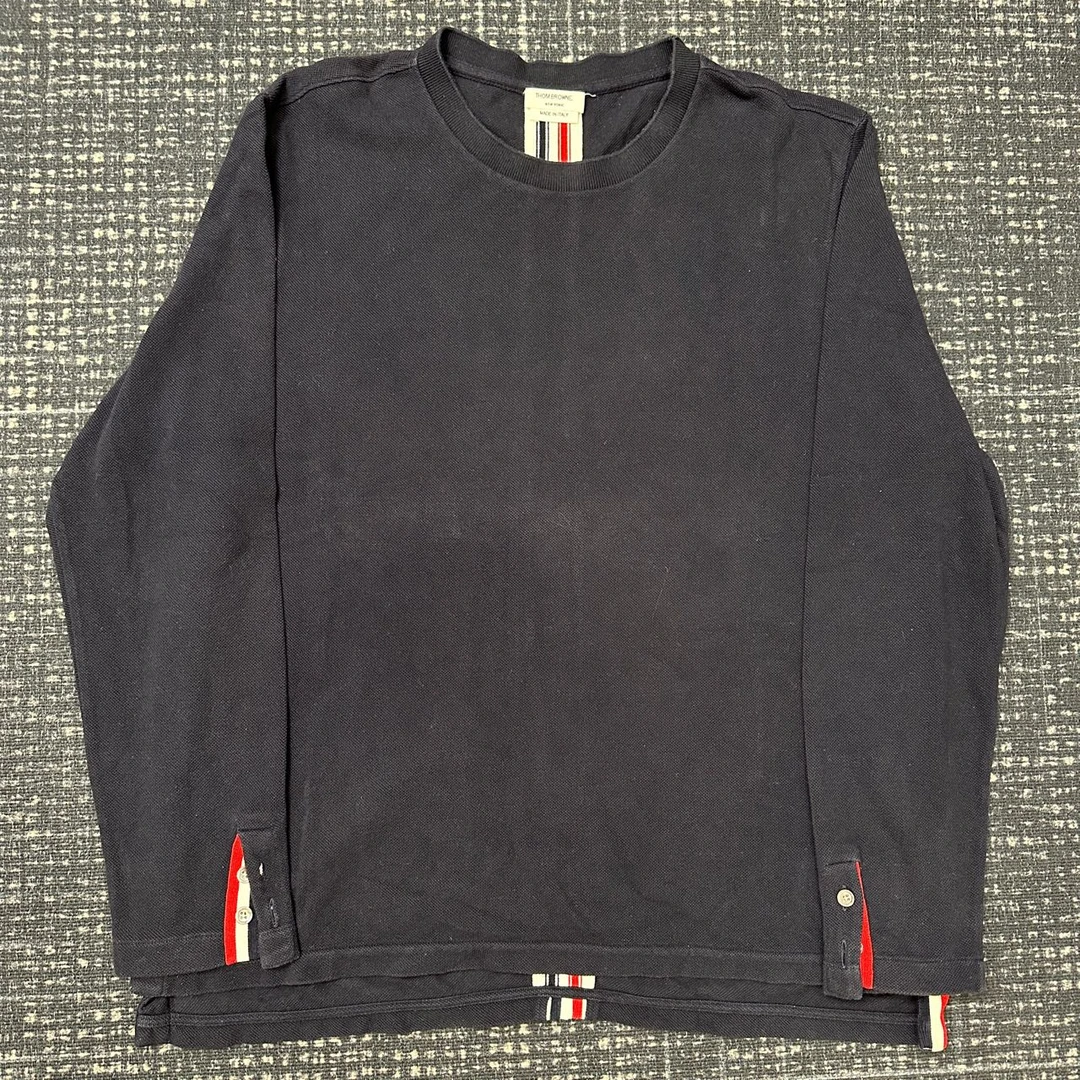 Thom Browne tb经典后背织带长袖T恤 99新 3码 SL001523