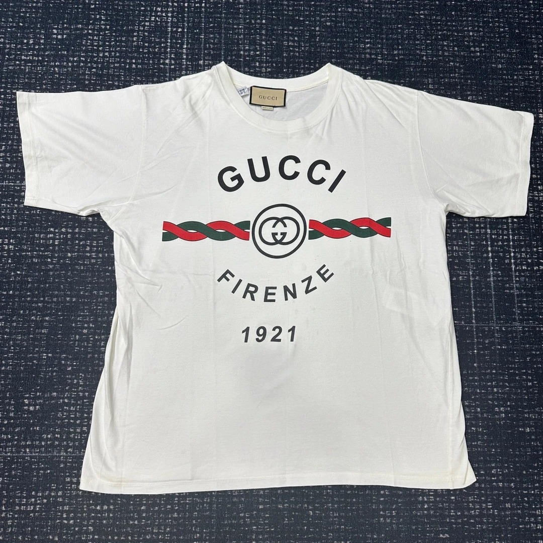 Gucci 红绿麻绳短袖 99新 XL码 SL001747