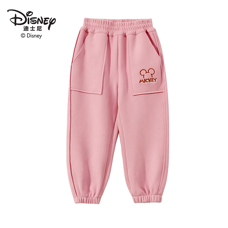 【海豚专属】迪士尼儿童防风裤中大童休闲裤加厚束脚裤DB321YX71