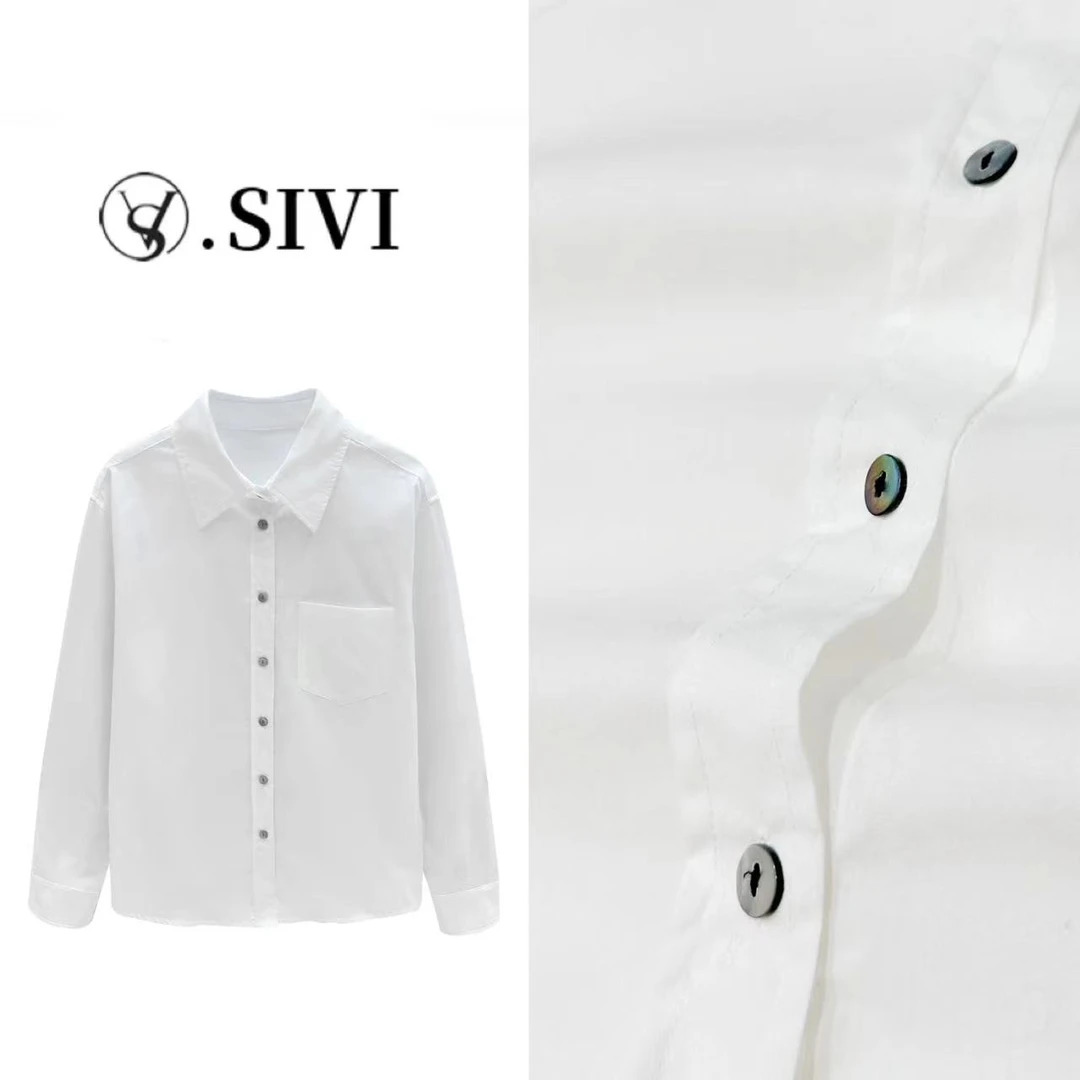 熙薇气质休闲衬衣【文绉绉】秋季新款简约上衣F6522