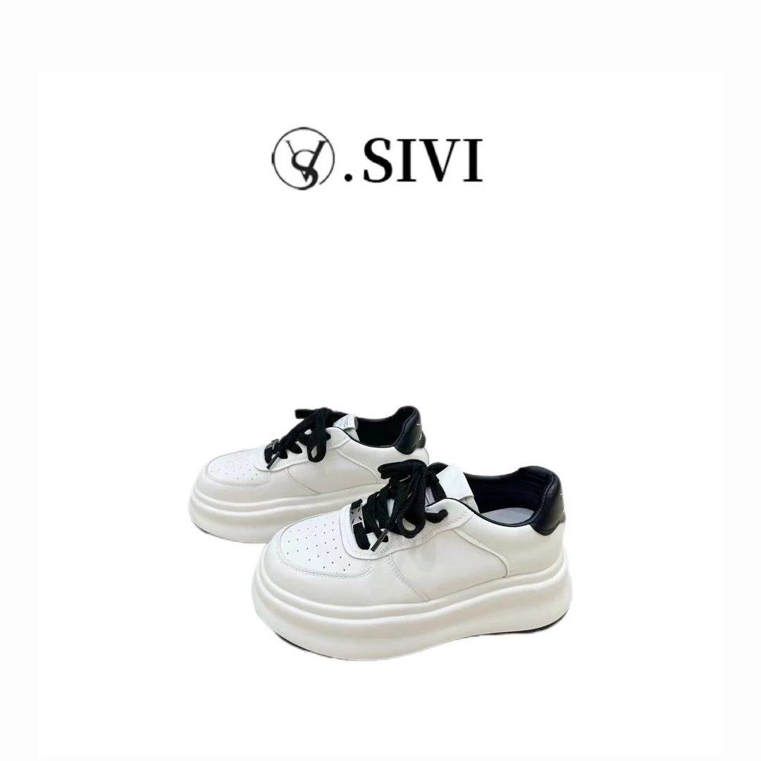 【熙薇品牌】2024秋冬舒适新款时尚显高系带百搭休闲鞋F6529