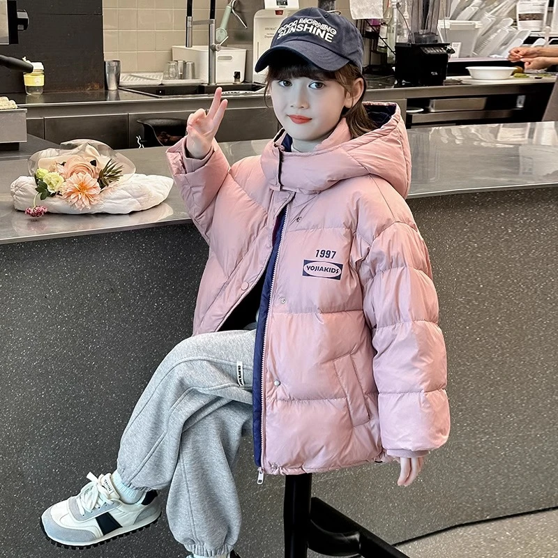 女童棉服外套冬季2024新款洋气儿童棉袄冬装加厚保暖女孩洋气棉衣