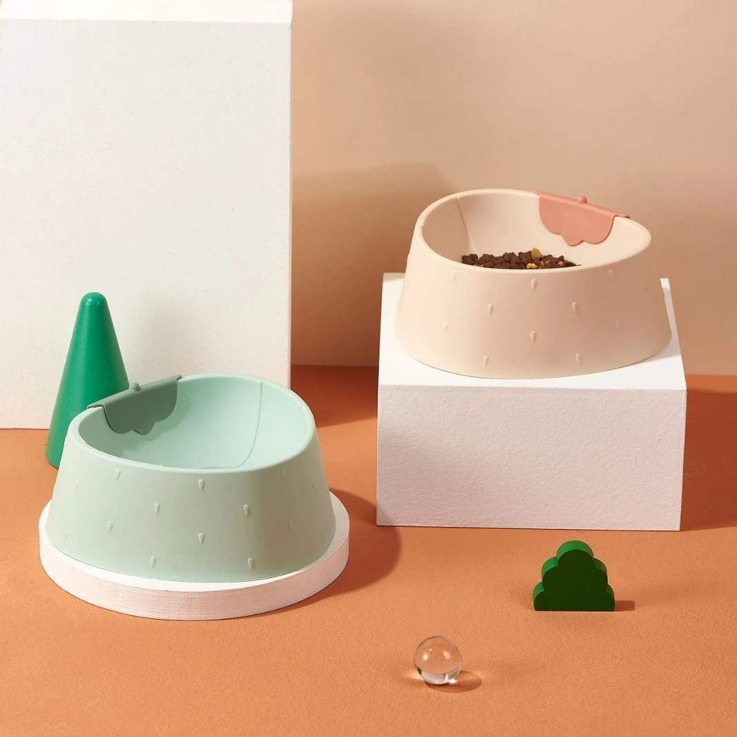 草莓碗宠物碗猫碗狗碗批发狗盆猫盆猫粮碗饮水碗宠物用品可爱吃饭