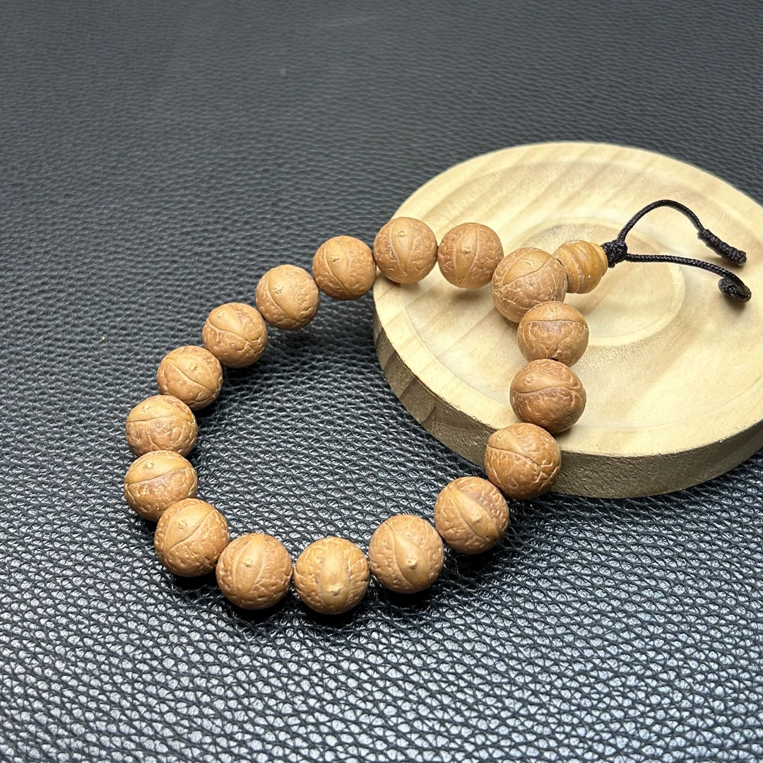 凤眼菩提14mm单圈手持文玩手串精卡饱满正眼高油天然文玩手串