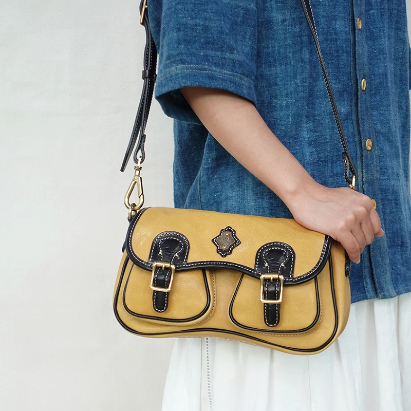 制道手工皮具斜跨包单肩包质感12406