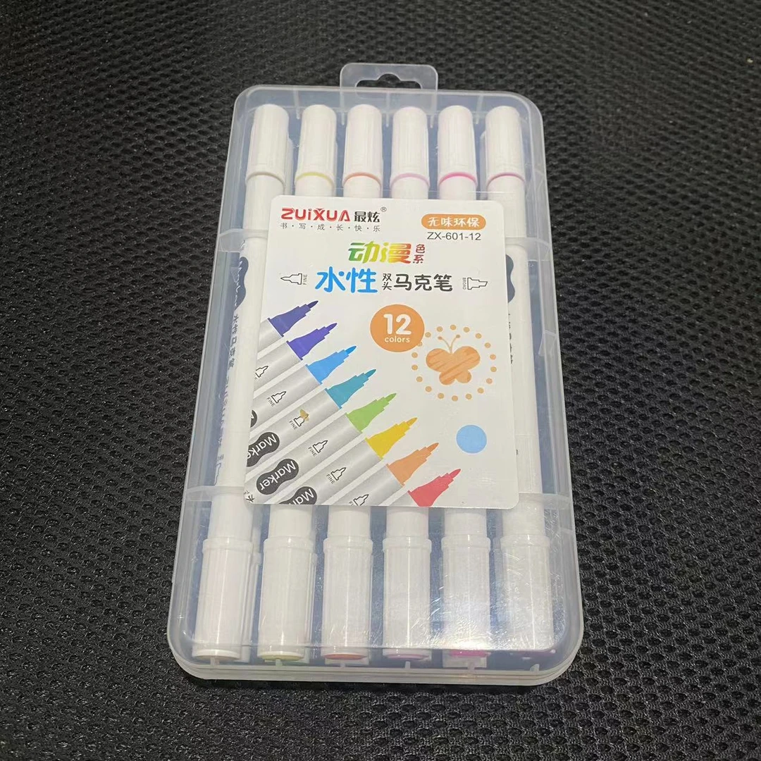 ZX-12色扁盒马克笔-2700