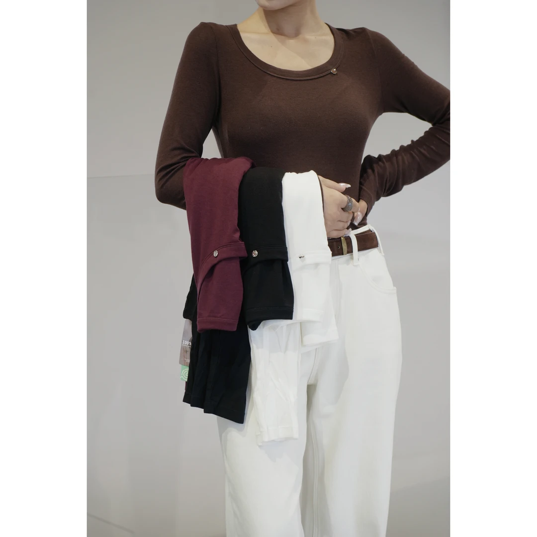 【睡眠T】不想脱 美丽诺羊毛超细柔纤维秋冬T恤打底衫