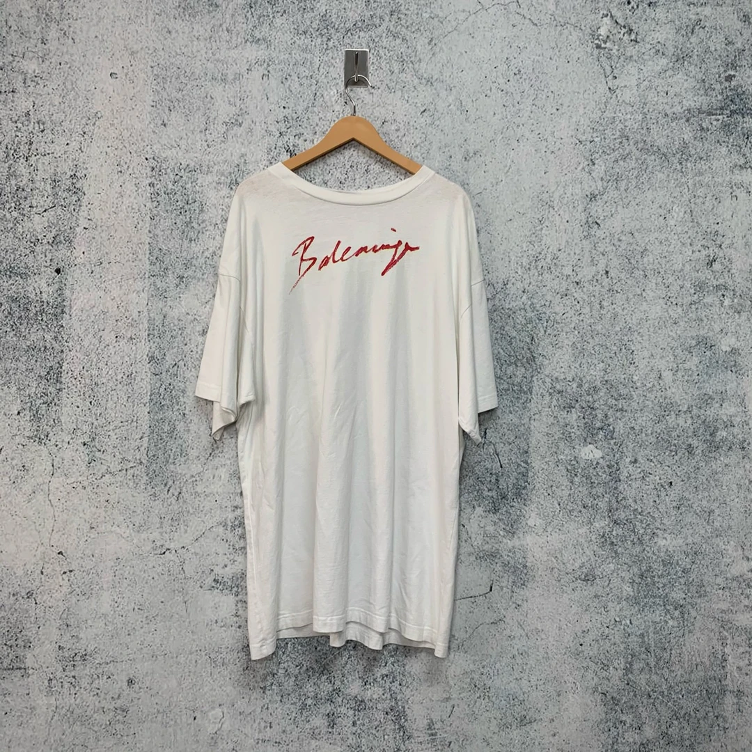全新未使用 / 巴黎世家 Balenciaga 红色印花短袖 / xxs码 / 1191
