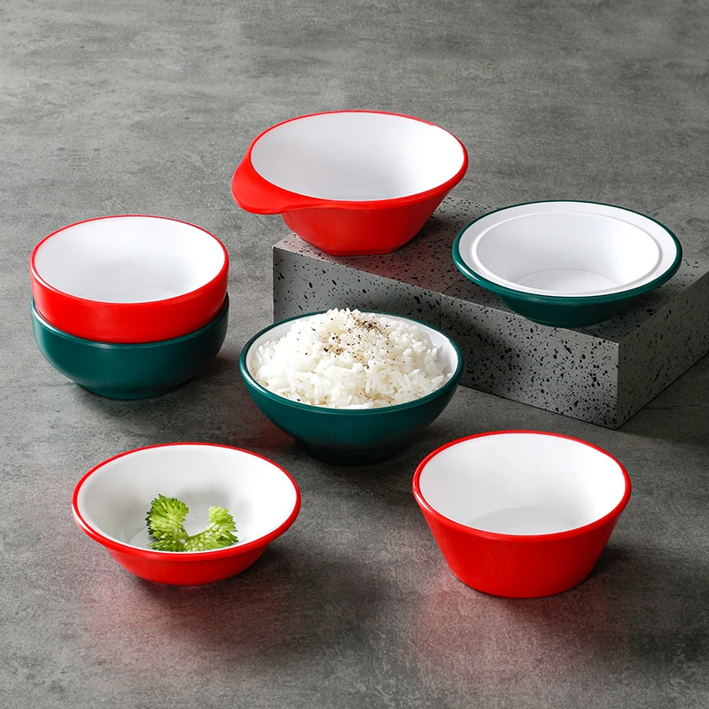 祥源美密胺餐具小碗商用火锅蘸料调料碗仿瓷餐厅饭店米饭汤碗饭碗