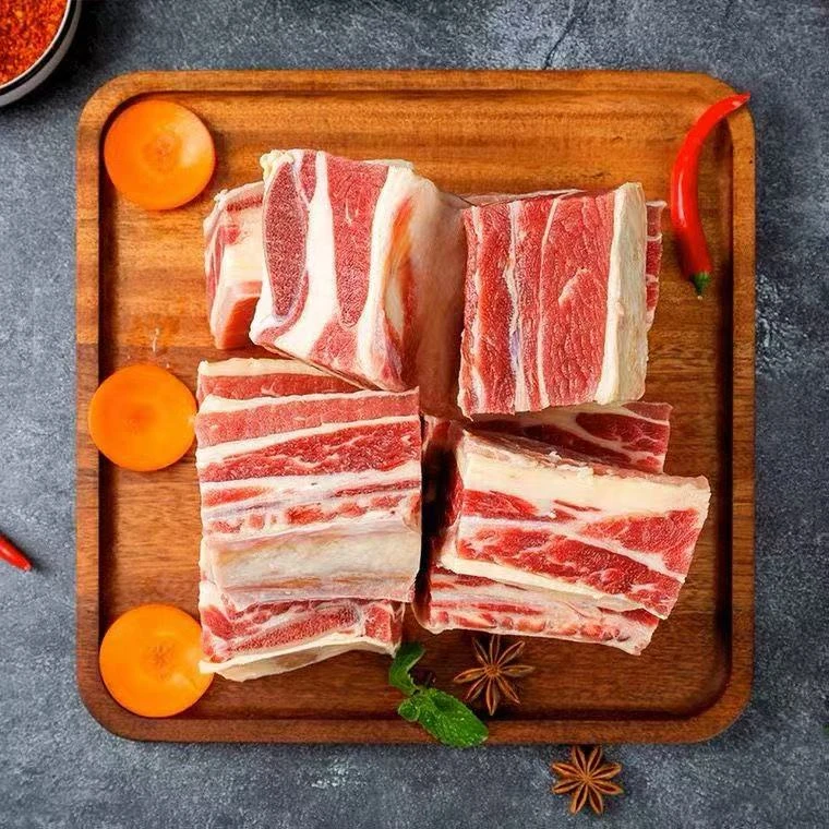 【雁子专属】清真原切牛肉精选牛肋排切块4斤