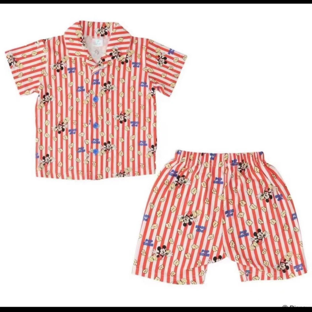 tete 红白条纹米Q衬衣短裤套装