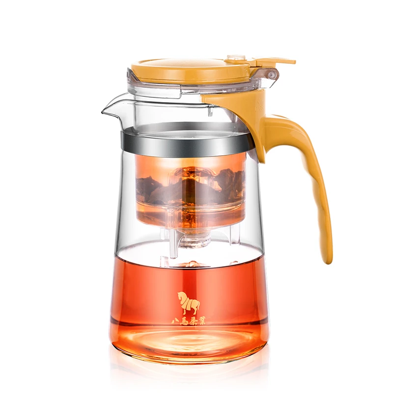 八马茶业冲泡茶具飘逸杯茶水分离耐热玻璃杯家用冲茶器750ml-AH