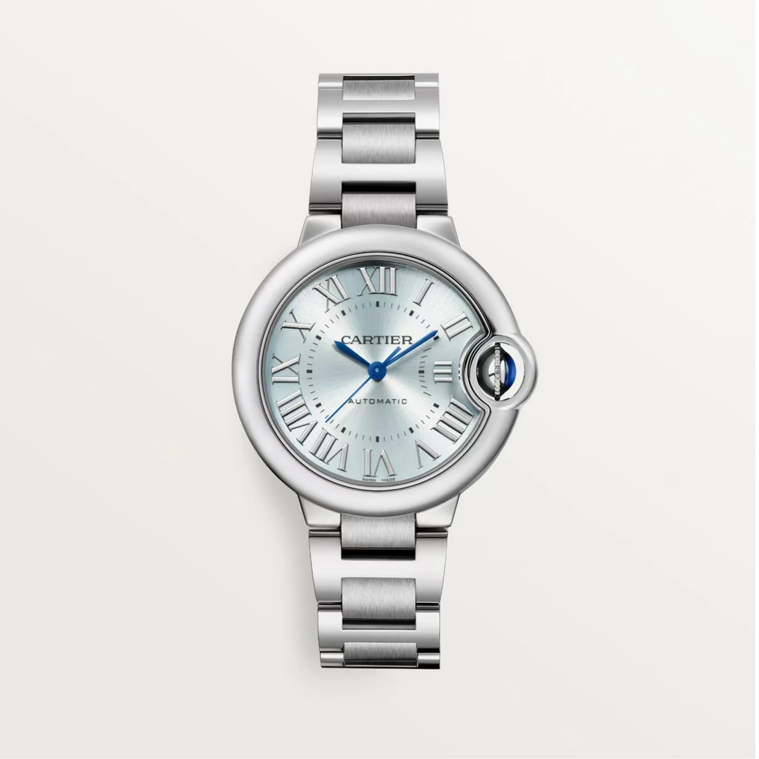未使用 Cartier/卡地亚 蓝气球/全套/女士机械33mm/公价48300